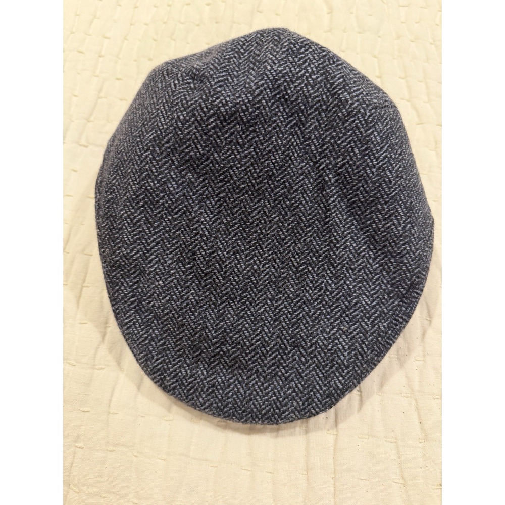 Mucros Weavers Workshop Irish tweed Hounds Tooth flat cap peaky size medium